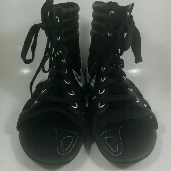 NIKE WOMEN'S GLADIATEUR II SANDALS BLACK SILVER - Picture 4 of 8